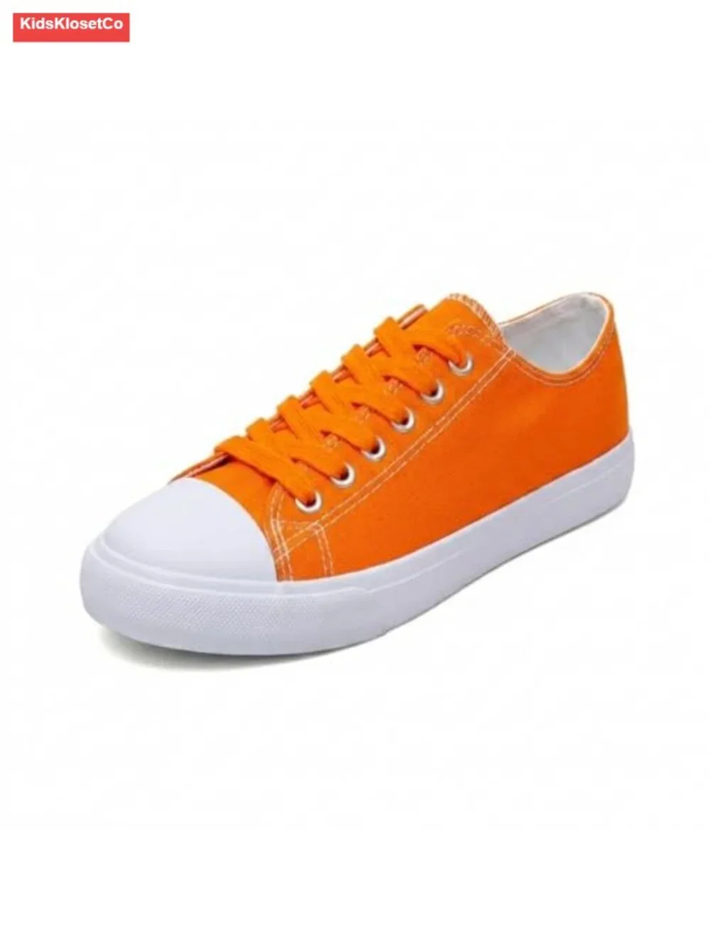 Kids Canvas Sneakers Low Top Lace-Up Shoes for Little Kids
